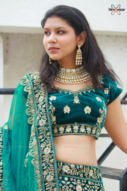 Morpankhi Color Lehenga (hnwbl116) - Hire n Wear